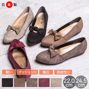 【即納】 パンプス リボン 痛くない 軽量 美脚 歩きやすい 日本製 / 靴 レディースシューズ 婦人靴