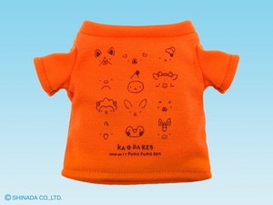 フモフモさん　Tシャツ（Mサイズ用）KAODAKE　オレンジ