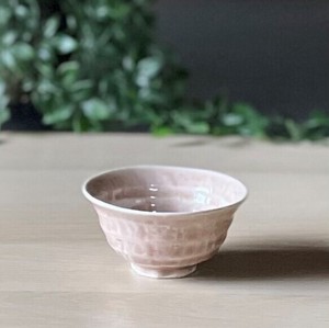 日本製　窯元直送　ろくべ型豆茶碗　ローズクォーツ【おうちカフェ】