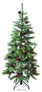 【クリスマス】PVCツリ−・リ−ス 120cmパインコーンツリー