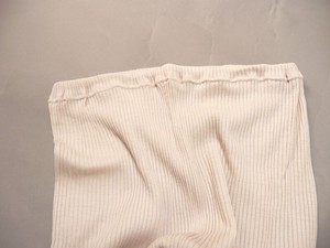 Women's Undergarment Wool Blend Rib 5/10 length Made in Japan