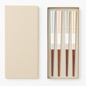 Chopsticks Natural 4-pairs Made in Japan
