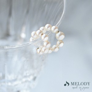 Clip-On Earrings Gold Post Pearl Earrings Ear Cuff Jewelry Formal Made in Japan