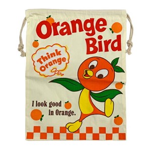 Orange bird  KINCHAKU(L)　/　オレンジバード 　巾着(L)