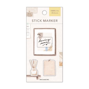 Sticky Note Loving Room Translucent Stick Markers Ivory