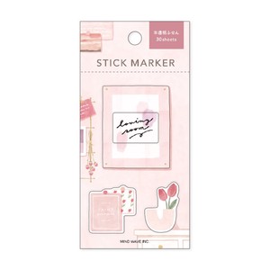 Sticky Note Pink Loving Room Translucent Stick Markers