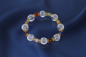Genuine Stone Bracelet Crystal Colorful
