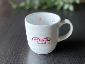 Mug Chinese Zodiac Peach Rabbit Made in Japan