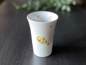日本製　窯元直送　干支 子ども食器・フリーカップ【巳（へび）】