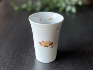 日本製　窯元直送　干支 子ども食器・フリーカップ【申（さる）】