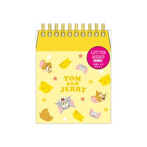 T'S FACTORY Memo Pad Yellow Tom and Jerry Memo