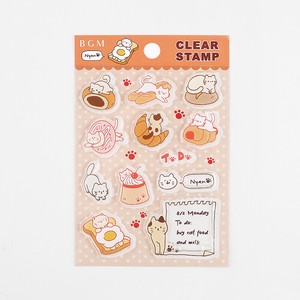 Stamp Clear Stamp Cat Sweet Breads