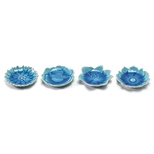 Seto ware Small Plate Gift Flower Set Assortment Made in Japan