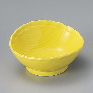 ≪メーカー取寄≫黄楕円小鉢