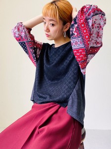 T-shirt Pudding Tops Puff Sleeve