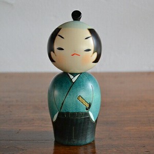 【卯三郎こけし ・日本製・手作り・和雑貨・kokeshi doll】さむらい