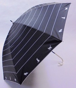 晴雨兼用　UVカット　ネコプリント　長傘