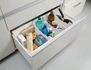 キッチンメイト レギュラーサイズ XLサイズ ケース ボックス 冷蔵庫 シンク下 収納 整理 保管 管理