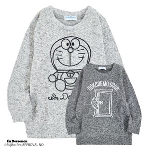 Kids' Sweater/Knitwear Doraemon Knit Sew Sweatshirt Brushed Lining Kids