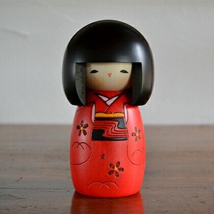 【卯三郎こけし ・日本製・手作り・和雑貨・kokeshi doll・桜柄】幼な子