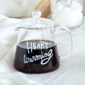 Teapot Heart Heat Resistant Glass