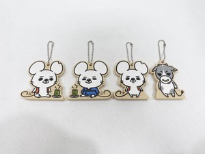 Key Ring Stand Rubber Mascot 4-types