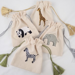 Pouch Animal Embroidered