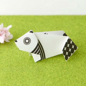 ポストカード メッセージカード ori-hagaki geometric/Panda　パンダ　 折り紙　日本製
