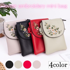 Shoulder Bag Flower Mini Plain Color Lightweight Ladies' Small Case