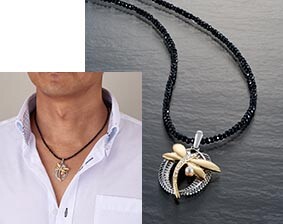 Peridot/Onyx Necklace Necklace black