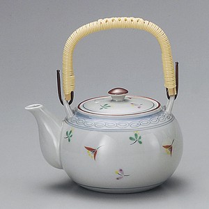 Japanese Teapot Earthenware Arita ware Hana Komon M 4-go