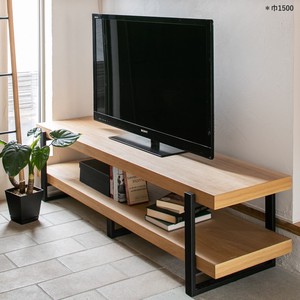 天然木×スチールのシンプルなテレビボード＜ローボード　アレッシア　NA/ienowa＞