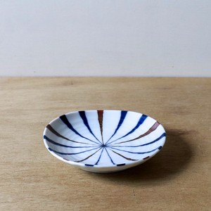 藍十草　プレート5サイズ【美濃焼　小皿　中皿　取り皿　盛皿　大皿　日本製　和食器】ヤマ吾陶器