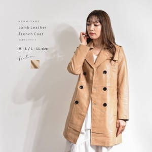 Coat Sheep Leather Front Buttons Genuine Leather Ladies' 1-colors