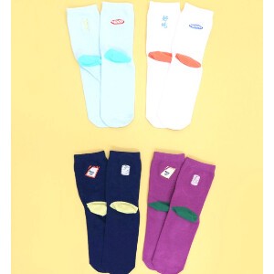 Crew Socks Socks Embroidered Ladies' 2-pairs