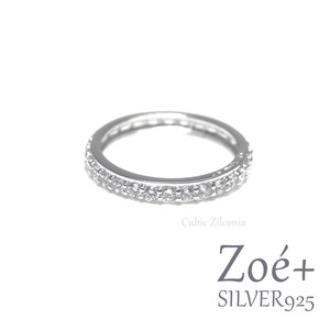 Silver-Based Cubic Zirconia Ring Gift sliver Rings Presents
