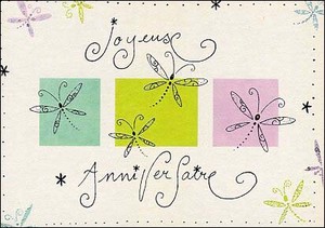 ポストカード イラスト パリコレクション 「お誕生日おめでとう」メッセージカード