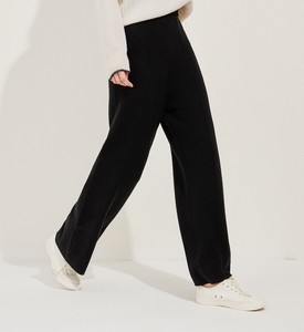 Full-Length Pant black Cotton