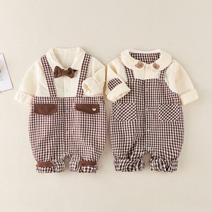 Kids' Suit Rompers Bear Kids Checkered