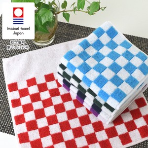Towel Handkerchief Imabari Towel Check Japanese Pattern