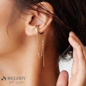 Clip-On Earrings Gold Post Earrings Nickel-Free Ear Cuff Jewelry Made in Japan