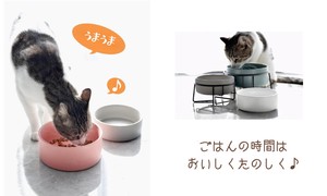 ☆猫用 小型犬用　フードボウル　スタンド付き！