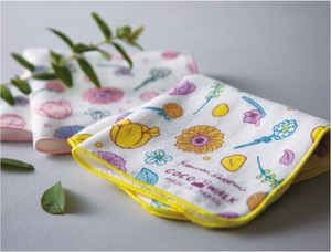 Towel Handkerchief M flower Made in Japan