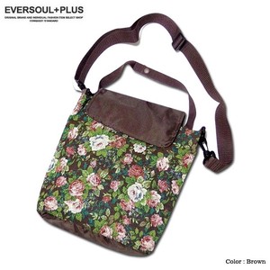 Shoulder Bag Crossbody sliver Lightweight 2Way Floral Pattern Embroidered