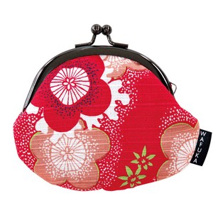 Pouch Red Gamaguchi Coin Purse Made in Japan