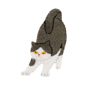 【ワッペン】気ままなポーズの猫ワッペン ネコ5 ねこ