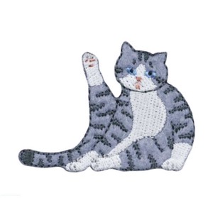 【ワッペン】気ままなポーズの猫ワッペン ネコ7 ねこ