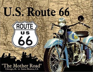 【RT 66】ティン サイン RT 66 THE MOTHER ROAD 66-DE-MS678