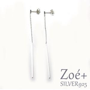 Pierced Earrings Silver Post Gift Casual Ladies' Simple