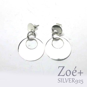 Pierced Earrings Silver Post Gift Casual Ladies' Simple